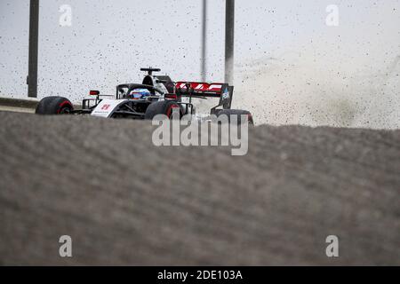 GROSJEAN Romain (fra), Haas F1 Team VF-20 Ferrari, action during the Formula 1 Gulf Air Bahrain Grand Prix 2020, from November 27 to 29, 2020 on the Bahrain International Circuit, in Sakhir, Bahrain - Photo Florent Gooden / DPPI / LM Stock Photo