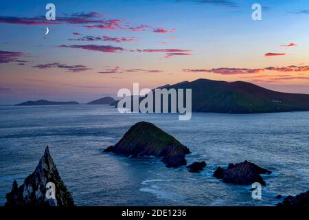 Blasket Islands from Dunmore Head, Dingle, Co. Kerry, Ireland Stock Photo