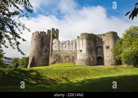 Chepstow Castle, Chepstow, Monmouthshire, Wales, United Kingdom, Europe Stock Photo