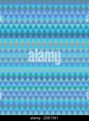 Geometric vector triangle background pattern, blue and green Stock Vector