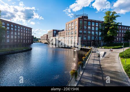 Renovated former garment factories, Tampere, Finland, Europe Stock Photo