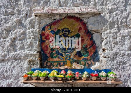 Shrine in Potala Palace (UNESCO World Heritage site), Lhasa, Tibet, China Stock Photo