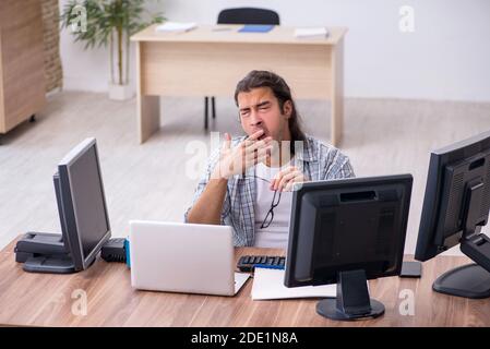 Male it specialist working in the office Stock Photo