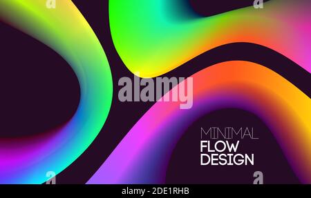 Moving colorful abstract background. Dynamic Effect. Vector Illustration. Design Template. Stock Vector