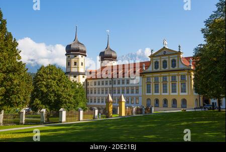 STAMS, AUSTRIA, SEPTEMBER 9, 2020 - Cistercian Stams Abbey (Stift Stams) in Stams, Imst district, Tyrol, Austria. Stock Photo
