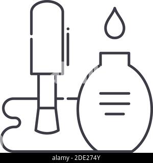 Foundation icon, linear isolated illustration, thin line vector, web design sign, outline concept symbol with editable stroke on white background. Stock Vector