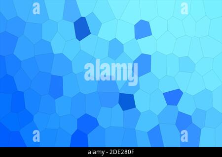Abstract Blue Shades Modern Mosaic Tiles Material Texture Background Stock Photo