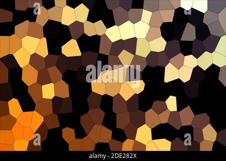 Golden Yellow & Brown Shades Blocks Material Texture Wallpaper Background Stock Photo