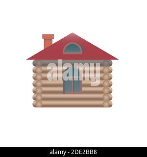 Vector illustration of a log cabin Stock Vector Image & Art - Alamy