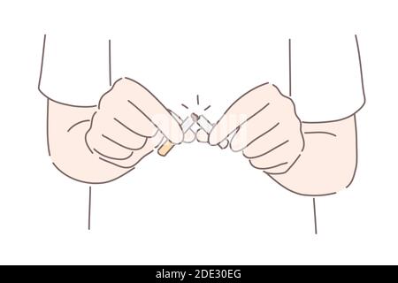 Stop smoking concept Stock Vector