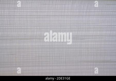 Close up white polypropylene woven fabric texture. Abstract background. Stock Photo
