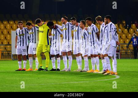 Benevento, Italy. 28th Nov, 2020. benevento, Italy, Ciro Vigorito Stadium, 28 Nov 2020, commemoration of Maradona during Benevento Calcio vs Juventus FC - Italian football Serie A match - Credit: LM/Renato Olimpio Credit: Renato Olimpio/LPS/ZUMA Wire/Alamy Live News Stock Photo