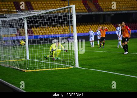 Benevento, Italy. 28th Nov, 2020. benevento, Italy, Ciro Vigorito Stadium, 28 Nov 2020, goal Benevento during Benevento Calcio vs Juventus FC - Italian football Serie A match - Credit: LM/Renato Olimpio Credit: Renato Olimpio/LPS/ZUMA Wire/Alamy Live News Stock Photo