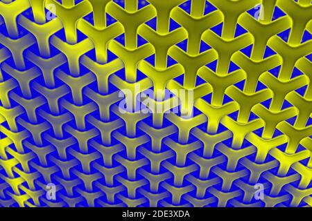 Multidimensional interwoven background pattern in purple Stock