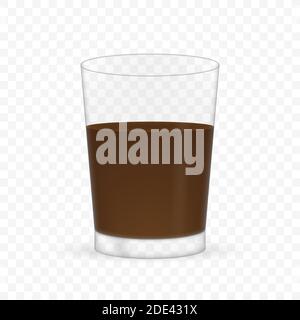 Clear Coffee Cup Mockup. Transparent Tea Glass Mug Stock Vector -  Illustration of foam, perfect: 187845826