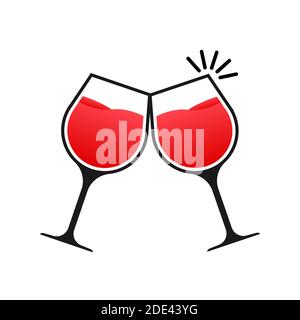 The wineglass icon. Goblet symbol. Vector stock illustration Stock Vector