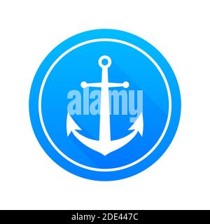 Anchor Icon Symbol. Premium Quality. Vector stock illustration. Stock Vector
