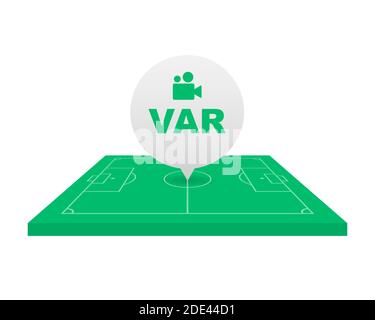 VAR, Video Assistant Referee icon / VAR logo for soccer or football ...