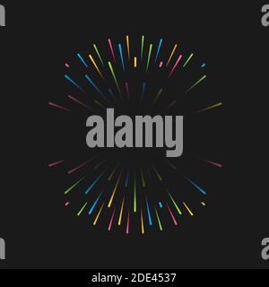Quiz night. Firework explosion. Vector stock illustration. Stock Vector