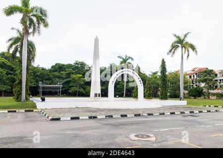 The Tugu Peringatan Double Six or Doulbe Six Memorial Park in Kota Kinabalu, Sabah, Malaysia Stock Photo