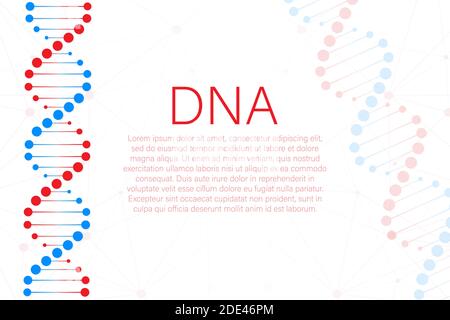 DNA strand symbol. DNA genetics. vector stock illustration. Stock Vector