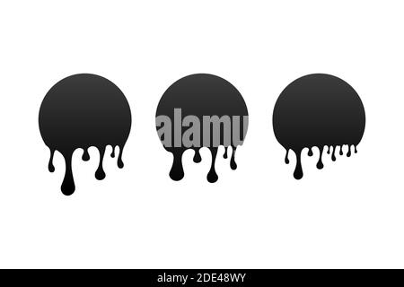 Current paint, stains. Current drops. Current inks. Vector stock illustration. Stock Vector