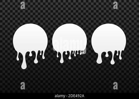 Current paint, stains. Current drops. Current inks. Vector stock illustration. Stock Vector