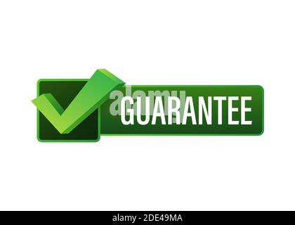 Guarantee stamp vector isolated on white background. Vector stock illustration. Stock Vector