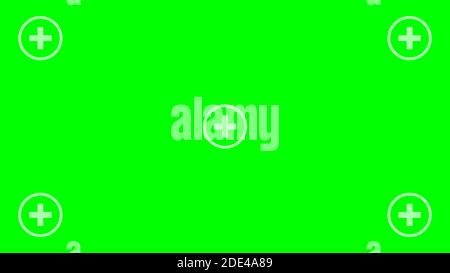 Green chromakey track point. Chromakey Background. Vector stock illustration. Stock Vector