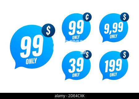 Price Tag vector sticker - Nine usd Stock Vector Image & Art - Alamy