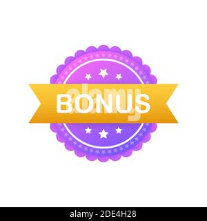 Bonus for promotion design. Surprise banner. Discount banner promotion template. Web template for marketing promo design. Vector stock illustration. Stock Vector