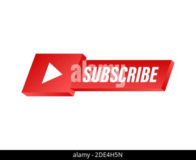 Subscribe button icon. Vector stock illustration. Business concept subscribe pictogram. Stock Vector