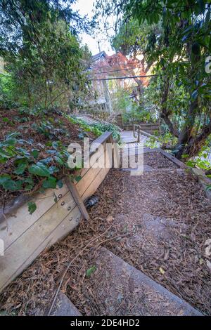 Vulcan Steps, Vulcan Stairway, Walking Bottom to Top Stock Photo