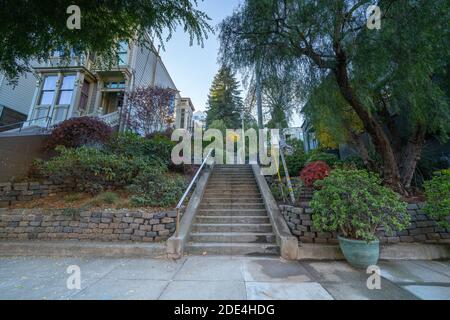 Vulcan Steps, Vulcan Stairway, Walking Bottom to Top Stock Photo