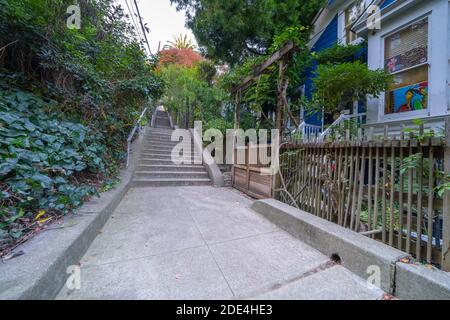 Vulcan Steps, Vulcan Stairway, Walking Bottom to Top Stock Photo