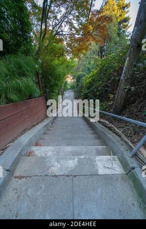 Vulcan Steps, Vulcan Stairway, Walking Bottom to Top Stock Photo