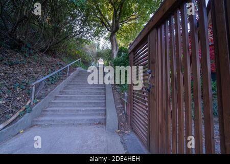 Vulcan Steps, Vulcan Stairway, Walking Bottom to Top Stock Photo