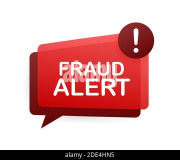 Fraud alert. Security Audit, Virus Scanning, Cleaning, Eliminating Malware, Ransomware. Vector stock illustration. Stock Vector