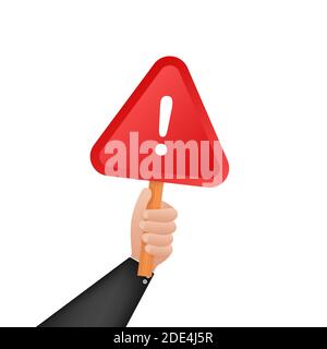 Attention please. Business infographic template. Megaphone banner. Vector stock illustration. Stock Vector