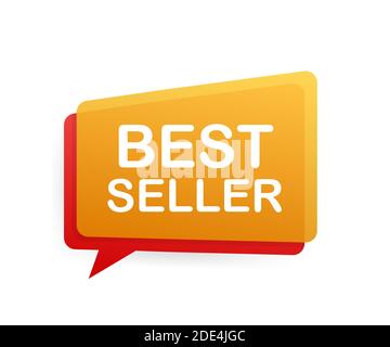 Megaphone Hand, business concept with text best seller. Vector stock illustration Stock Vector