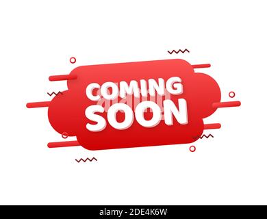 Coming Soon. Promotion banner coming soon. Vector illustration. Stock Vector