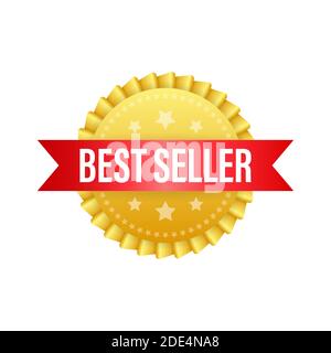 illustration of best seller label design red icon Stock Vector Image & Art  - Alamy