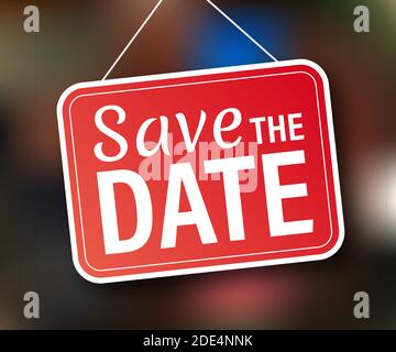 Save the date. Badge, label, Flat vector stock Stock Vector