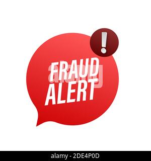 Fraud alert. Security Audit, Virus Scanning, Cleaning, Eliminating Malware, Ransomware. Vector stock illustration. Stock Vector