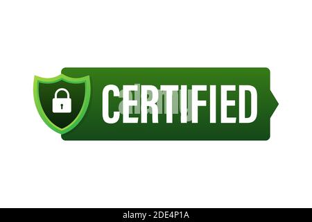 Certified stamp vector isolated on white background Stock Vector