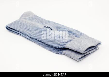 A picture of cotton socks isolated on white background Stock Photo
