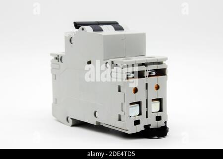 A picture of MCB isolated on white background Stock Photo