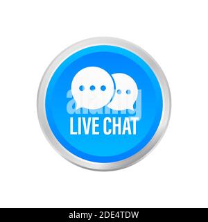 live chat speech bubbles concept. Vector stock illustration. Stock Vector