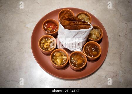 Assorted bengali chutneys Stock Photo