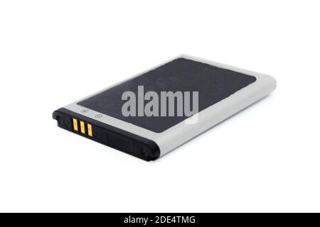 A picture of mobile battery isolated on white background Stock Photo